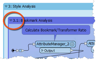 Collapsing bookmarks